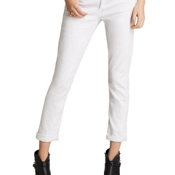 rag & bone Denim - Women's Rag & Bone - Dre in Aged Bright White. Size 24. Japanese Selvedge Denim